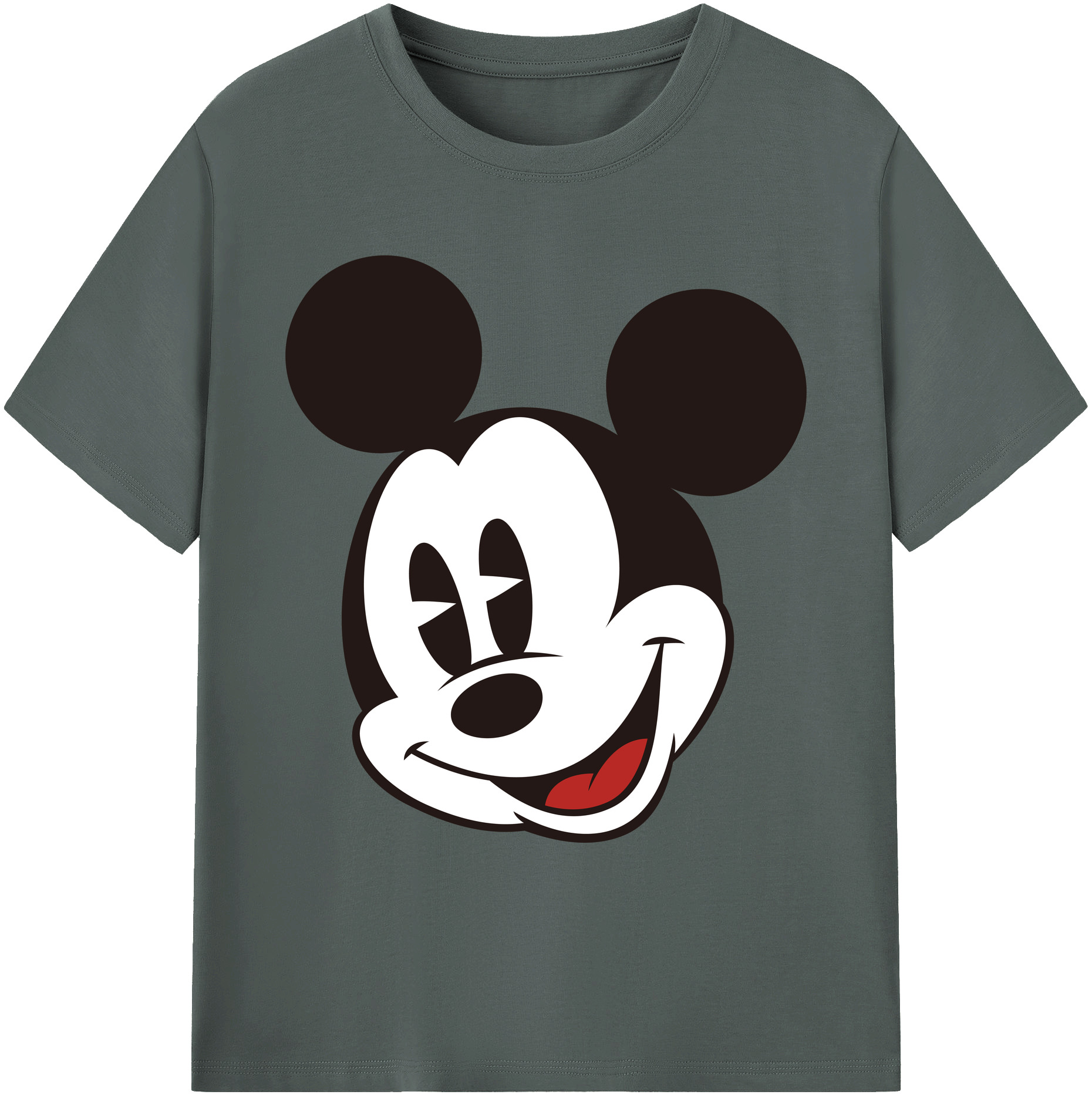 ミッキーマウス Mickey Mouse 綿100％ メンズ半袖Tシャツ｜肌触りやわらか＆通気性